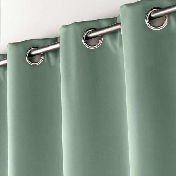 Visiškai užtemdo užuolaida šviesiai žalios spalvos 135x240 cm Occult – douceur d'intérieur-image-1