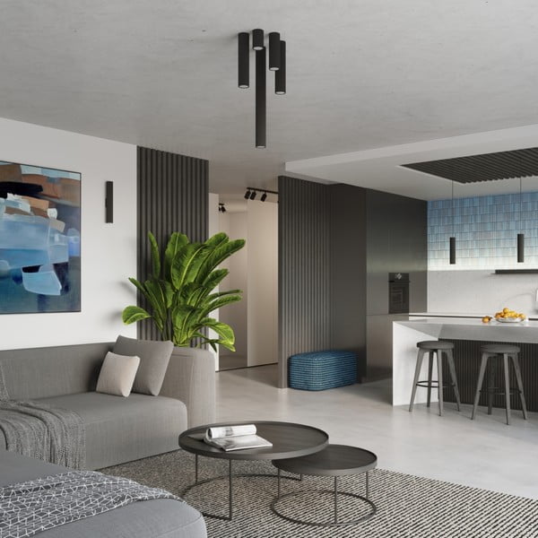 Juodos spalvos taškinis šviestuvas Gleam – Sollux-image-2