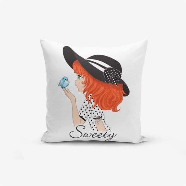 Minimalistiniai pagalvėlių užvalkalai Sweety Girl, 45 x 45 cm
