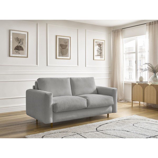 Pilkos spalvos sofa miegojimui/sulankstoma 200 cm Cocoone – Bobochic Paris-image-1