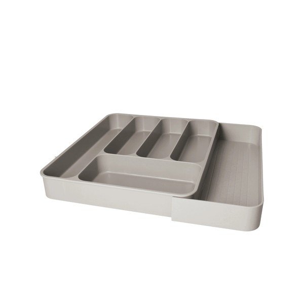 Reguliuojamas pilkos spalvos iš plastiko stalo įrankių padėklas 39 x 43,5 cm – Brandani