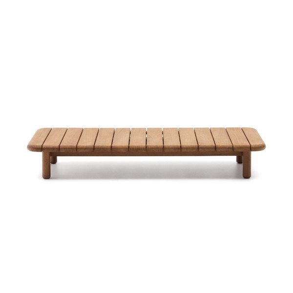 Iš tikmedžio masyvo sodo kavos staliukas 70x140 cm Turqueta – Kave Home