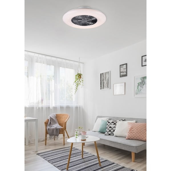Baltos spalvos/sidabrinės spalvos lubinis šviestuvas LED Visby – Reality-image-1