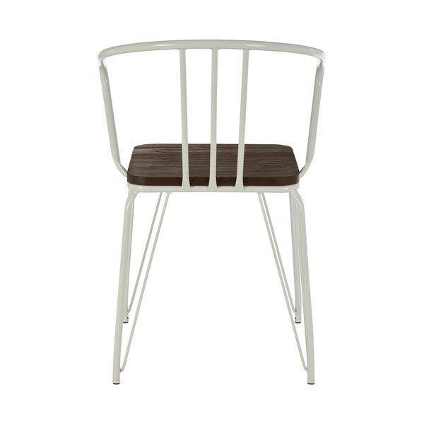 Baltos spalvos/natūralios spalvos iš guobos masyvo valgomojo kėdė District – Premier Housewares-image-4