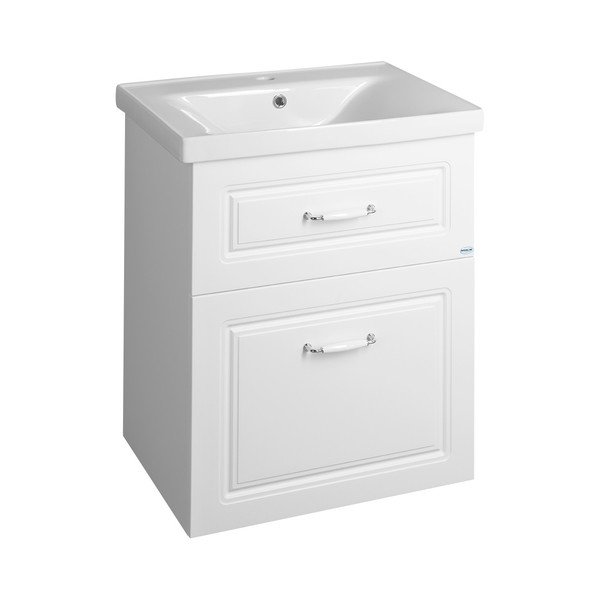 Pakabinama spintelė be kriauklės baltos spalvos 57x72,5 cm Favolo – Sapho