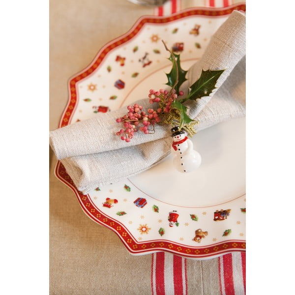 Balta ir raudona porcelianinė kalėdinė lėkštė Toy´s Delight Villeroy&Boch, ø 29 cm-image-3