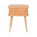 Natūralios spalvos naktinis staliukas iš ąžuolo Barbier – Zuiver