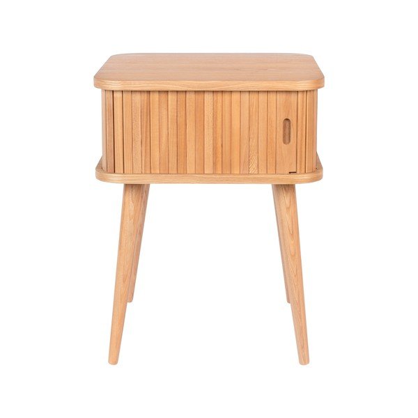 Natūralios spalvos naktinis staliukas iš ąžuolo Barbier – Zuiver