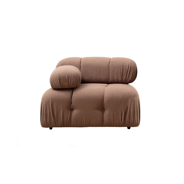 Modulinė sofa rudos spalvos iš boucle (su kairiuoju kampu) Bubble – Artie