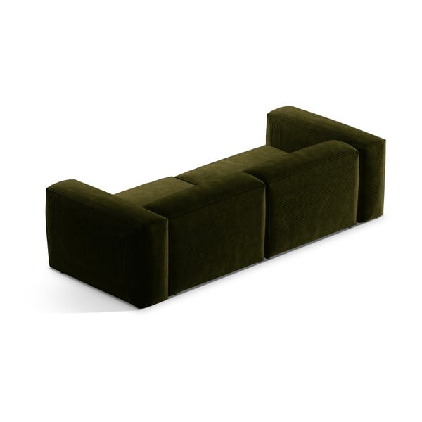 Žalios spalvos iš kordinio velveto sofa 264 cm Bergamo – Cosmopolitan Design-image-4
