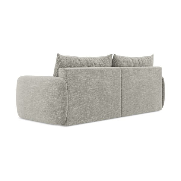 Šviesiai pilkos spalvos sulankstoma/su sandėliavimo vieta sofa 238 cm Kalena – Makamii-image-4