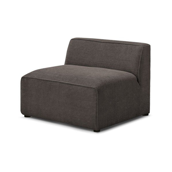 Rudos spalvos iš kordinio velveto modulinė sofos dalis (modulinė) Megeve – Bobochic Paris-image-3