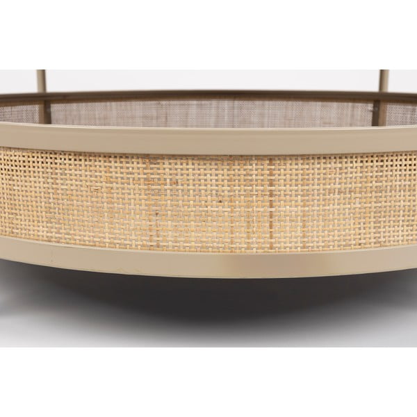 Apvalios formos kavos staliukas smėlio spalvos/natūralios spalvos ø 80 cm Makoto – White Label-image-4