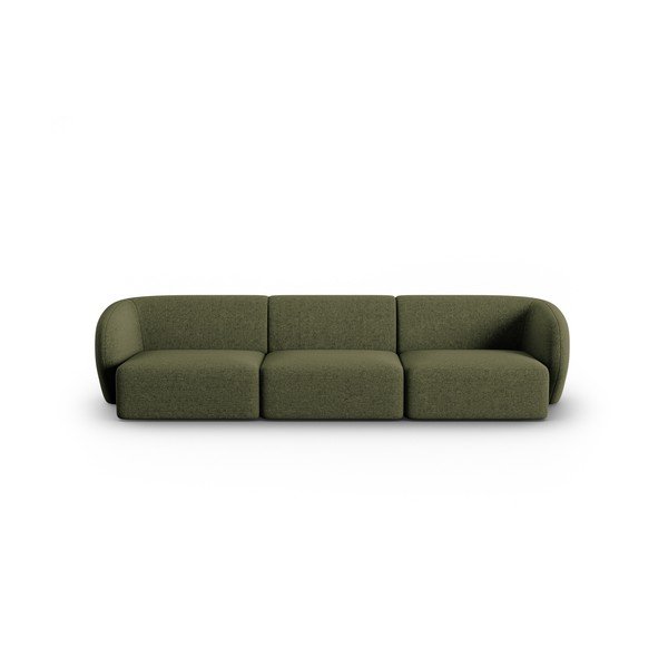 Žalios spalvos iš šenilinio audinio sofa 266 cm Paolo – Milo Casa