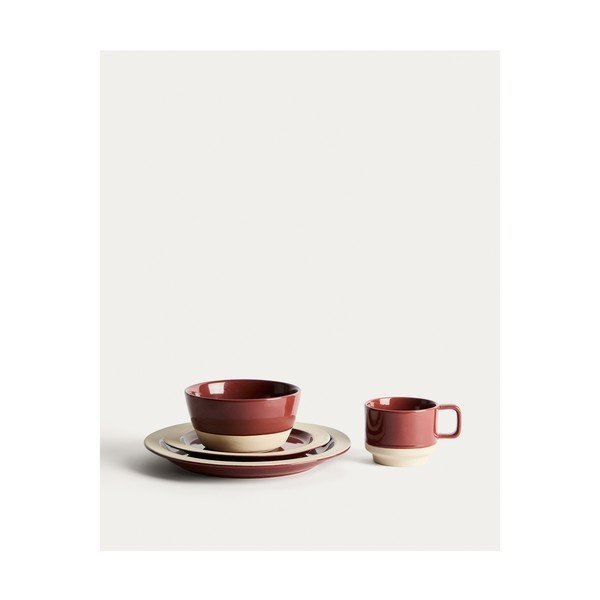 Bordo spalvos iš keramikos mažas dubuo Doren – Kave Home-image-3