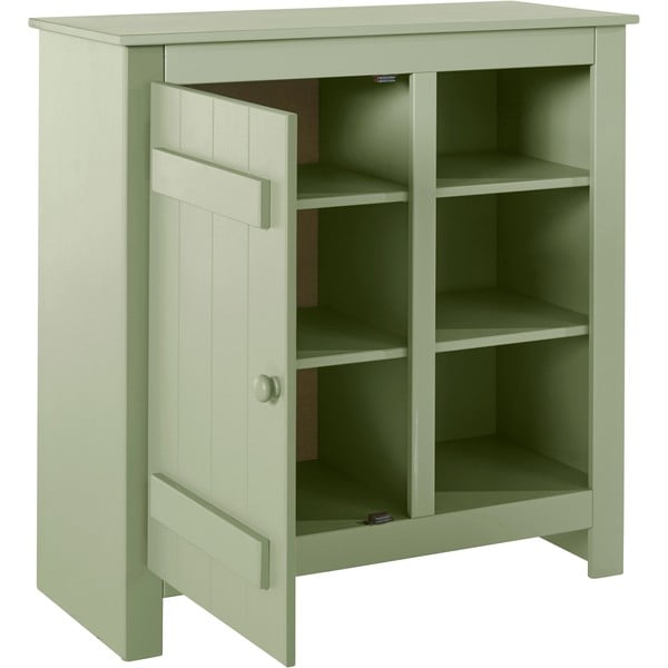 Iš pušies masyvo spintelė šviesiai žalios spalvos 90x90 cm Bertram – Støraa-image-3