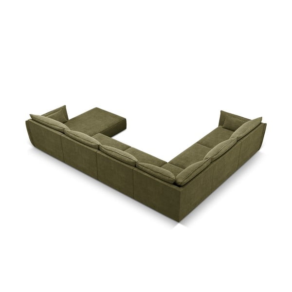Žalia kampinė sofa (kairysis kampas) Vanda - Mazzini Sofas-image-3
