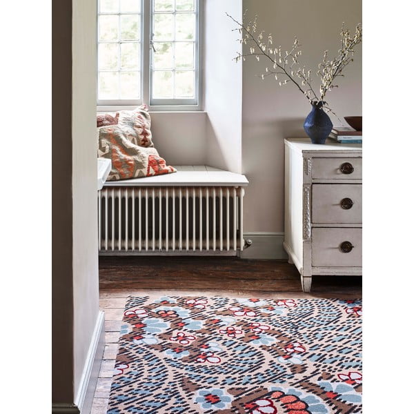 Kilimas iš vilnos rudos spalvos 200x300 cm Paisley – Agnella-image-1