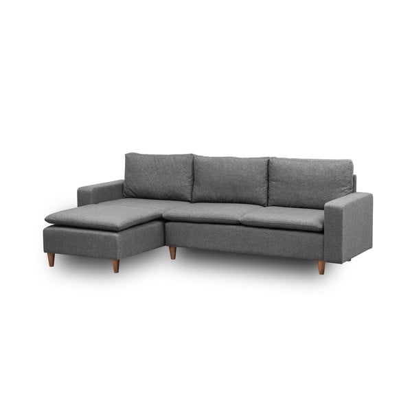 Kampinė sofa pilkos spalvos (su kairiuoju kampu) Lungo – Balcab Home-image-2