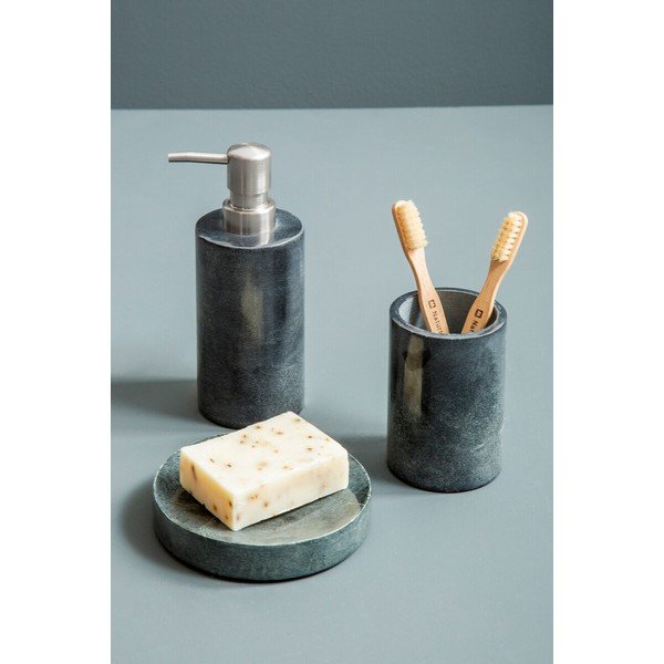 Tamsiai pilkos spalvos iš akmens muilo dozatorius Kamal – Premier Housewares-image-1