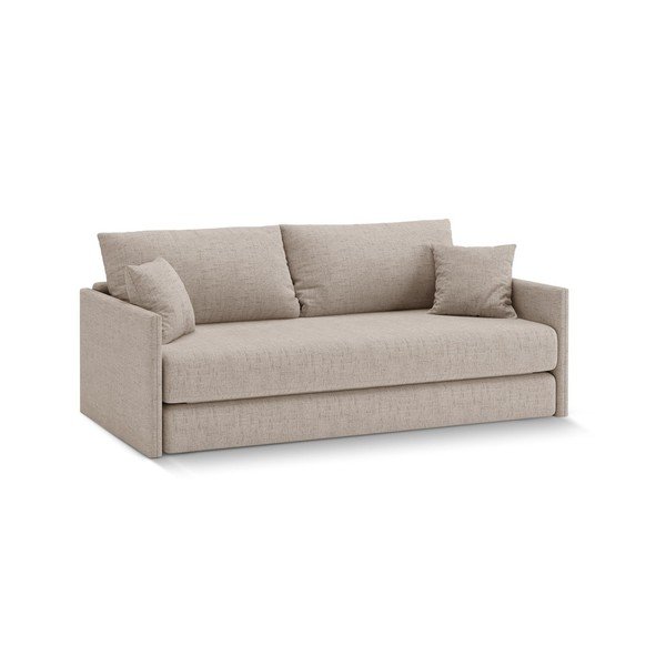 Šviesiai rudos spalvos sulankstoma sofa iš šenilinio audinio 209 cm Shannon – Cosmopolitan Design-image-1