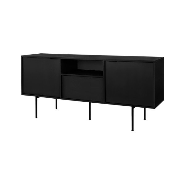 Juodos spalvos TV spintelė 180x79x50 cm Bau – noo.ma