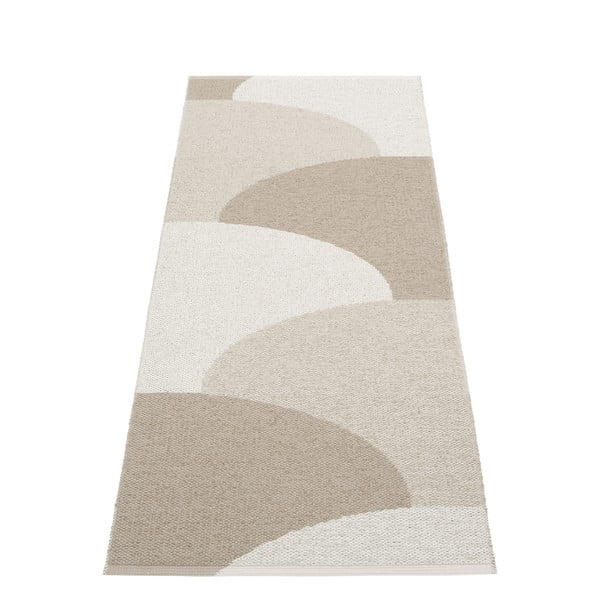 Smėlio spalvos lauko kilimas 70x180 cm Hill Dark Linen – Pappelina