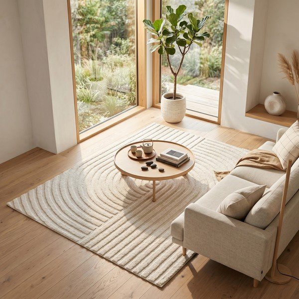 Kreminės spalvos kilimas 120x170 cm Serenity – ESTE-image-4