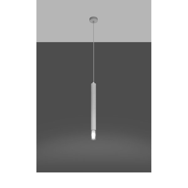 Baltos spalvos iš metalo kabantis šviestuvas ø 8 cm Vittoria – Sollux-image-2