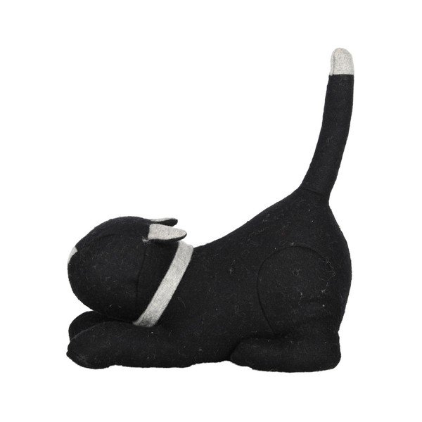 Juodos spalvos durų stotelė Esschert Design Cat-image-1