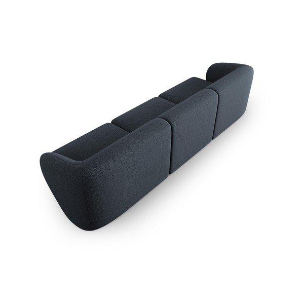 Mėlynos spalvos iš šenilinio audinio sofa 266 cm Paolo – Milo Casa-image-3