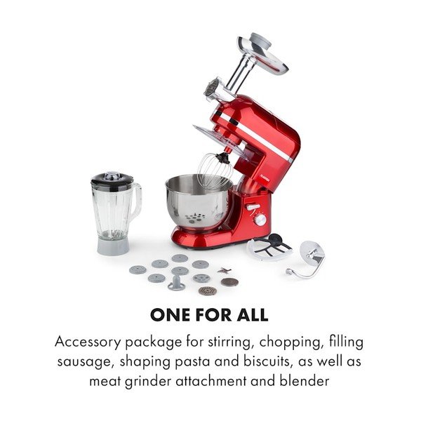 Daugiafunkcis virtuvės kombainas Red Klarstein Lucia Elegance-image-2