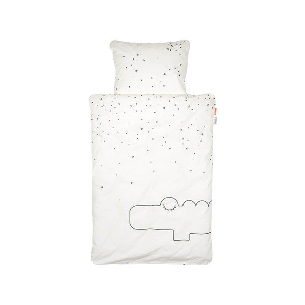 Medvilninė kūdikių lovelės patalynė Croco - Done by Deer-image-1