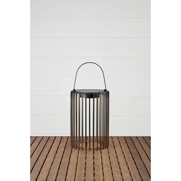 Juodos spalvos lauko LED žibintas saulės baterijos/USB (aukštis 54 cm) Cavia – Markslöjd-image-2