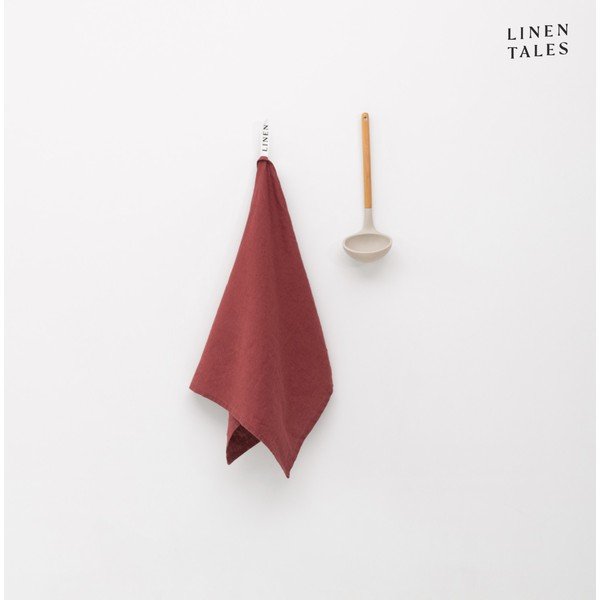 Iš lino virtuvės rankšluostis 45x65 cm Marsala – Linen Tales