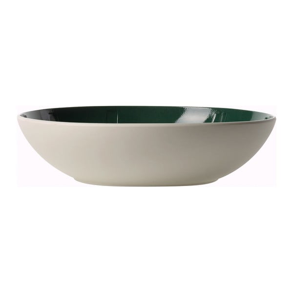 Baltos ir žalios spalvos porceliano serviravimo indas Villeroy & Boch Leaf, ⌀ 26 cm-image-2