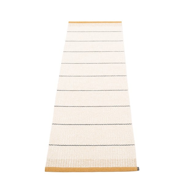 Ochros spalvos/kreminės spalvos lauko kilimas 60x200 cm Belle Ochre – Pappelina
