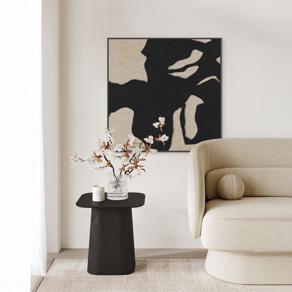 3D paveikslas su rėmeliu/sugeriantis garsą 102x102 cm Silent Shadow 1 – Malerifabrikken-image-1