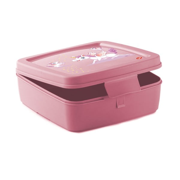 Rožinės spalvos vaikiška pietų dėžutė Unicorn – Snips-image-2