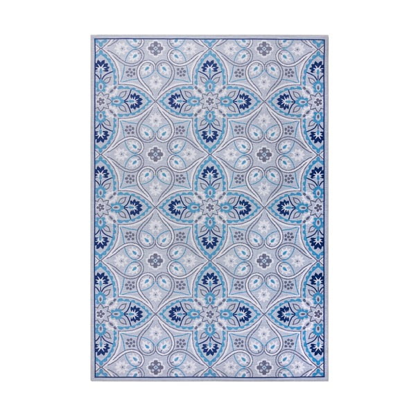 Mėlynas plaunamas kilimas 170x120 cm Ellen - Flair Rugs