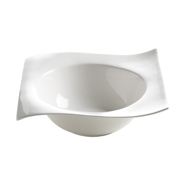 Baltas porcelianinis salotų dubuo Maxwell & Williams Motion, 23,5 x 23,5 cm
