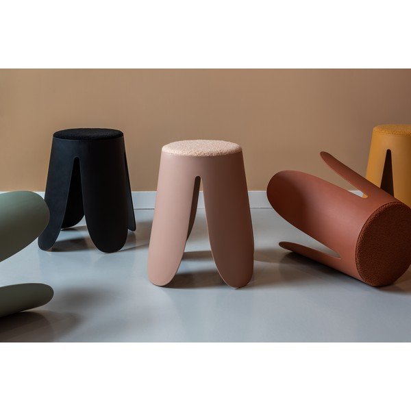 Iš plastiko taburetė šviesiai raudonos spalvos Savor   – Leitmotiv-image-1