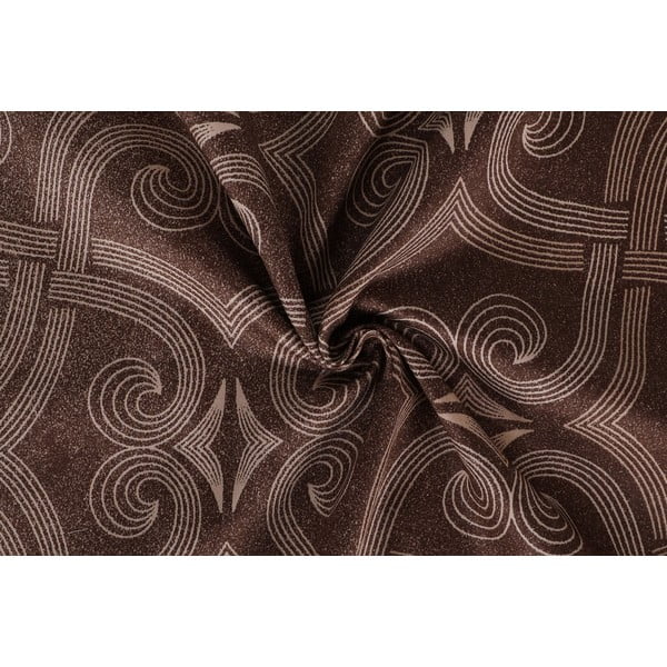 Dvigulė patalynė rudos spalvos iš satino medvilnės 200x200 cm Pandora – Mijolnir-image-2