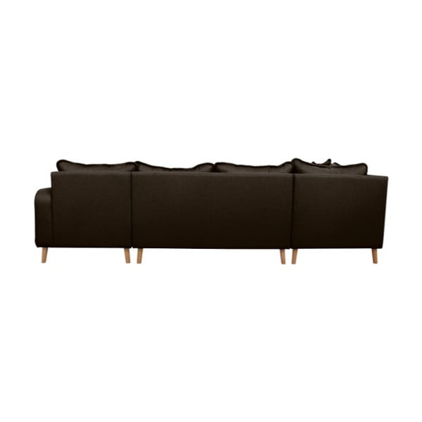Juoda kampinė sofa (dešinysis kampas) Beata - Ropez-image-4