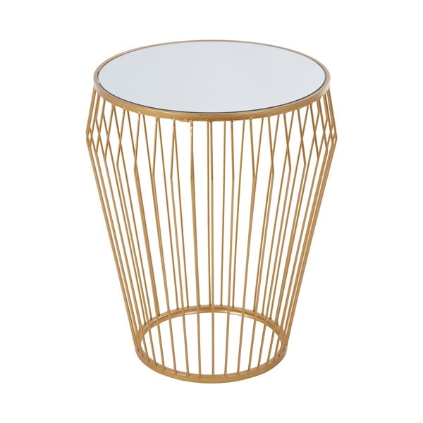 Apvalios formos šoninis stalas su stikliniu stalviršiu ø 45 cm Avantis – Premier Housewares-image-1