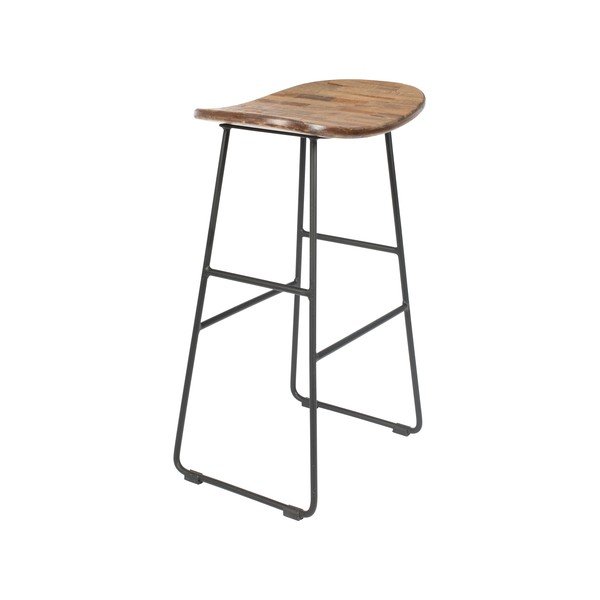 Natūralios spalvos baro taburetė 2 vnt. (sėdynės aukštis 62 cm) Tangle – White Label