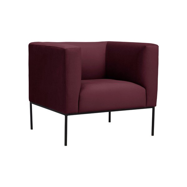 Tamsiai raudonos spalvos fotelis Windsor & Co Sofas Neptune-image-1