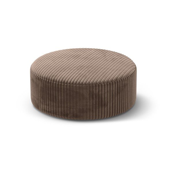 Rudos spalvos iš kordinio velveto pufas Dia – Micadoni 