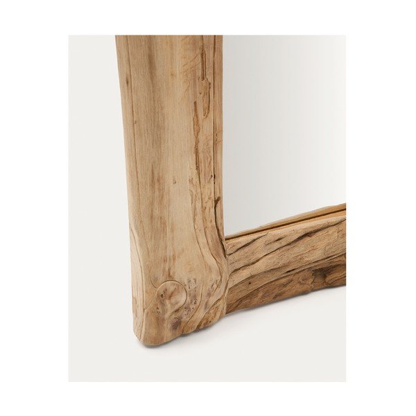 Sieninis veidrodis su medžio masyvo rėmu 105x200 cm Ibro – Kave Home-image-1