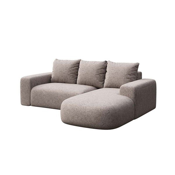 Pilkos spalvos kampinė sofa (su dešiniuoju kampu/su gultu) Monce – Rodier-image-2